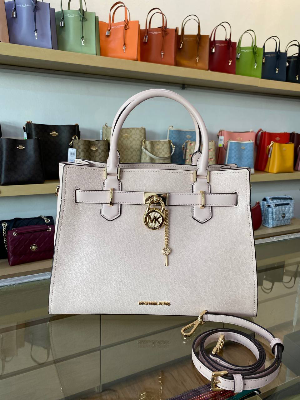 MK Michael Kors Bag Hamilton Small Womens Fashion Bags  Wallets Tote  Bags on Carousell